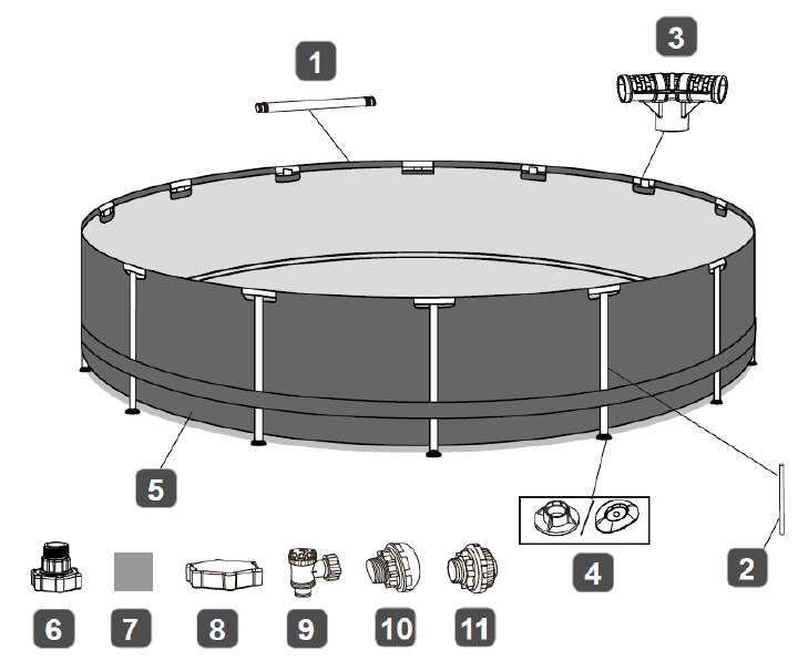 Bestway Komplett-Set Steel Pro MAX Pool